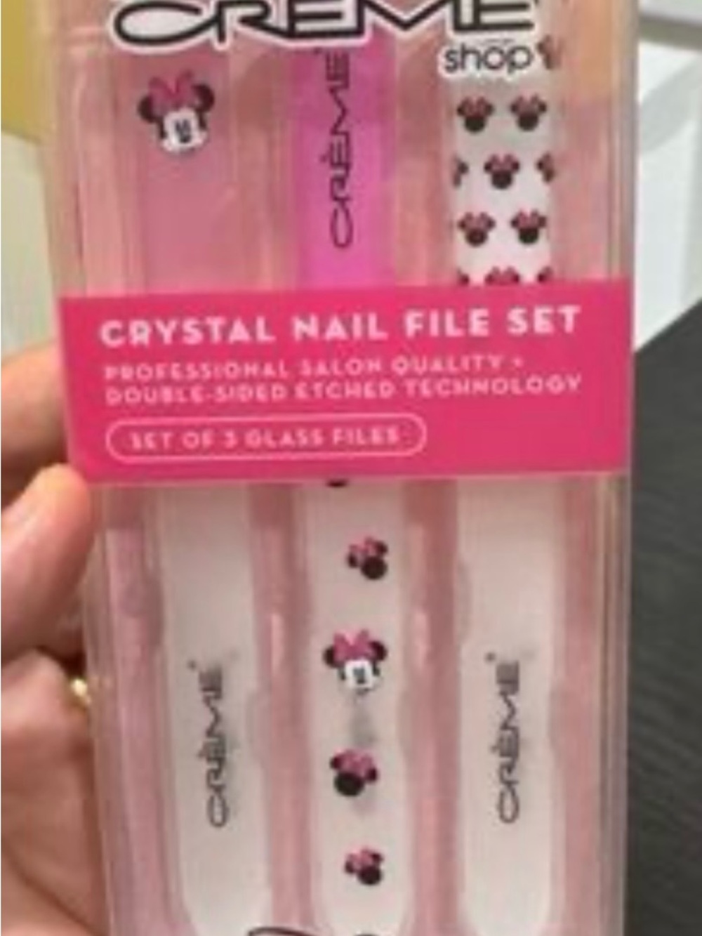 x Disney Pink Crystal Nail File Set - Minnie Mouse - Picture 3 of 5